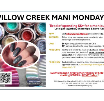 Mani Mondays and Club Sign-Up